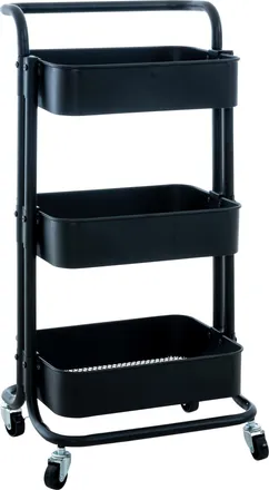 Clp Trolley Con Ruedas Mailo Negro