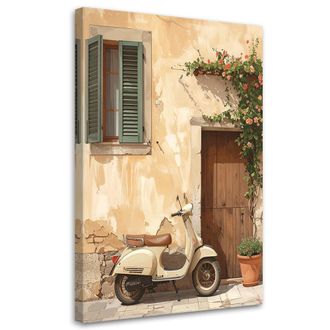 Feeby Impresi&oacute;n De Imagen, Scooter Vespa En La Toscana., 70x100