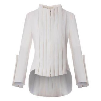 Anne Fontaine Womens Jacket Secret Black Secret Jacket And Tailored Cut in White at Nordstrom, Size 38 Eu