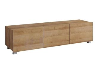 Mirjan24 Mobilier1 - Mueble Tv Tivdalu 103, Roble Dorado, N&uacute;mero De Puertas: 0, N&uacute;mero De Cajones: 0, 150x37x43cm