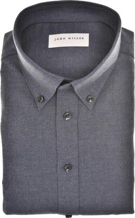 John Miller Overhemden, Heren, Blauw, 6Xl, Katoen, Tailored Fit Business Overhemd