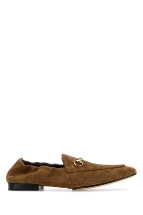 Gucci Camel Suede Loafers