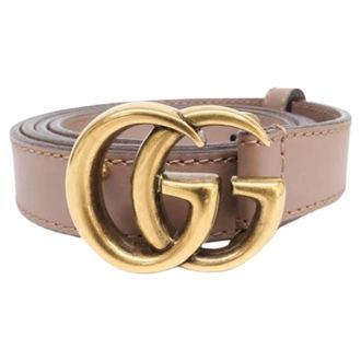 Gucci Pre-owned Leather belts - female - Gucci Vintage - Vintage Belts - Pink - ONE SIZE - Pre-owned