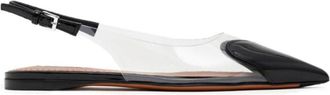 Alaia Black Slingback Sandals