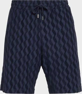 Frescobol Carioca Men & apos;s Augusto Listra Jacquard Drawstring Shorts