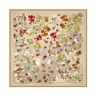 Borbonese Foulard Fiori Acquerello - - Accessories - Donna - Multicolore - ONE SIZE