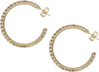 Lott. Gioielli CE SW Creole W/ Fine Stones L - Dames - Ringen - Geel - ONE Size - Accessoires