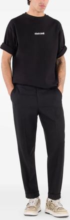 Roberto Cavalli T-shirt con logo - Nero