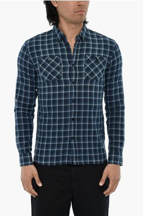 Woolrich Checked Shirt with Button-Down Collar size 3xl