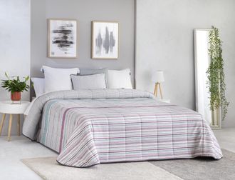 Confecciones Paula Colcha Bouti acolchada relleno 100 gr cama 90 turquesa