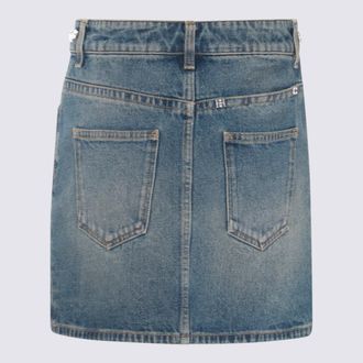 Givenchy Womens Skirts Medium Blue _co