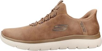 Skechers Summits Korlo - Heren - Sneakers - Bruin - 44 EU - Leer - Schoenen