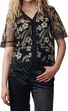 The Great. Cotillion Top In Brocade Floral
