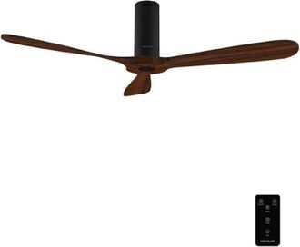 Cecotec Cecotec Ventilador De Techo Con Mando A Distancia De 52 Energysilence 5400 Classic Black&darkwood. Motor Dc 40w, 3 Aspas