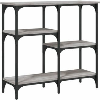 vidaXL Vidaxl - Mesa Consola Madera De Ingenier&iacute;a Gris Sonoma 80x29x75 Cm