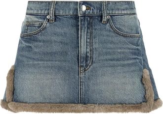 Alexander Wang Dames, Rokken, Blauw, Maat: W26 Denim