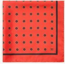 Valentino Garavani Foulard Opticool In Seta Uomo ROSSO/NERO UNI
