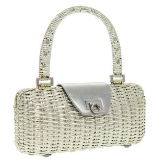 Ferragamo Pre-owned Metal handbags - Dames - Pre-owned - Grijs - Maat: ONE Size