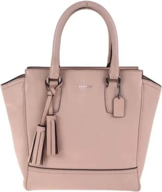 Coach Pre-owned Tote Bags, female, Pink, Size: ONE SIZE Pre-owned Leather totes