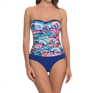 Gottex Bandeau One Piece Swimsuit In Madame Butterfly