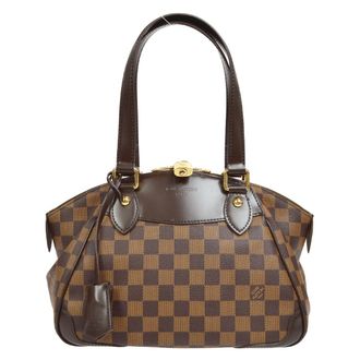 Louis Vuitton Verona Damier Brown Canvas Handbag (Pre-Owned)