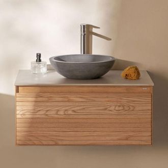Sklum Conjunto De Mueble De Ba&ntilde;o En Madera De Fresno Tedrik Sklum