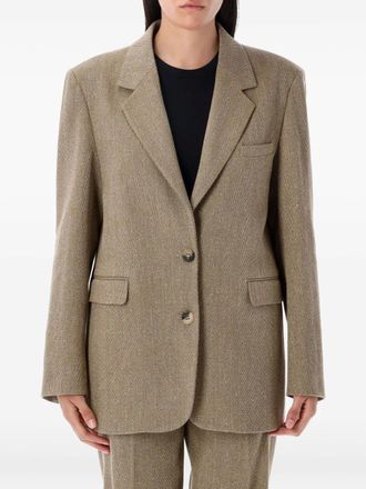 Golden Goose herringbone blazer - Brown
