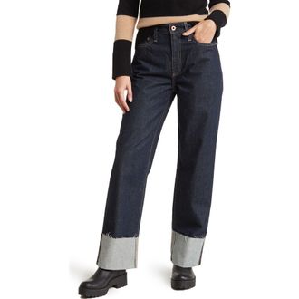 AG - Adriano Goldschmied Tomas Cuff Baggy Straight Leg Jeans in Moonrise at Nordstrom Rack, Size 23