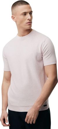Genti T-shirt Genti wijde fit effen roze