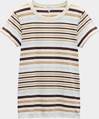 Rag & Bone The Slub Striped Tee
