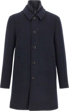 Peuterey Fionnghal Black Wool Coat