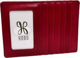 Hobo Womens Euro Slide Polished Card Case In Grenadine