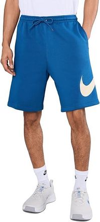 Nike Club Fleece Shorts Mens Workout Court Blue/Court Blue/Light Khaki : 2XL