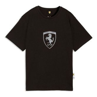 Puma (WMNS) PUMA x Scuderia Ferrari Tonal Shield T-Shirt PUMA Black 634254-01