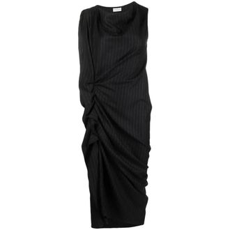 Dries Van Noten Midi Dresses, female, Black, Size: L Midi Dress