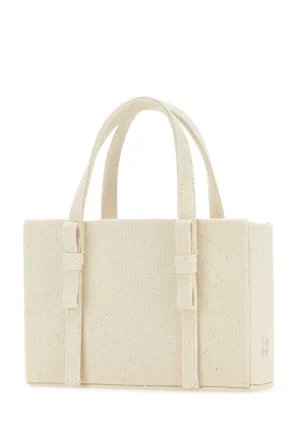 Kara Womens Ivory Canvas Handbag Borse A Mano