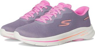 Skechers Go Walk 8 Nadia Hands Free Slip-Ins Womens Walking Shoes Gray/Pink : 10.5 B - Medium, Textile