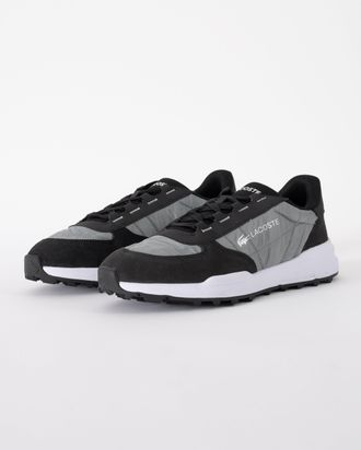 Lacoste Mens Logo Detail Trainers in Black - Size UK 11