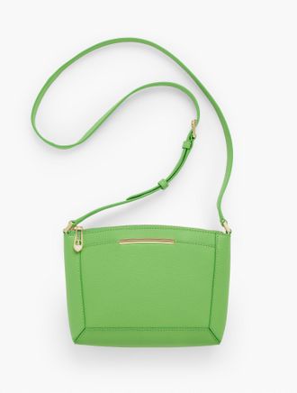 Talbots Darcy Pebble Leather Crossbody Bag - Green Fern - 001 Talbots
