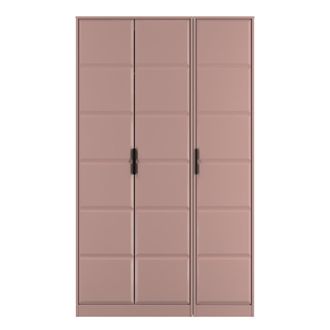 Welcome Furniture Bremen Ready Assembled 3 Door Wardrobe in Kobe Pink - Welcome Furniture | TJ Hughes