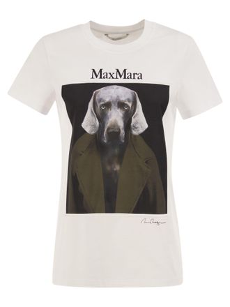 Max Mara Camiseta De Algod&oacute;n Mxmcalca Con Estampado Gr&aacute;fico De Max Mara