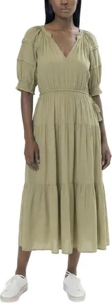 Area Stars Side Tie Dress in Green at Nordstrom, Size X-Large