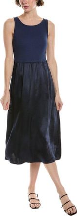 Michael Stars Bridgette Mixed Media Midi Dress