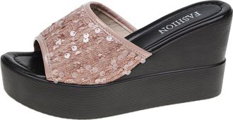 Generic Womens Mules with Heel, Wedge Sandals, Womens Platform Sandals, High Heels Pumps, Orthopaedic Shoes, Slippers, Slides, Peep Toe Summer Shoes, Slippers