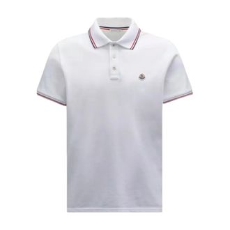 Moncler Tricolor-Trimmed Cotton Piquet Polo Shirt