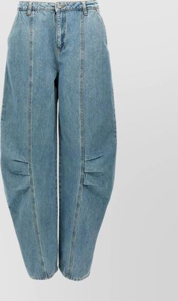 Rotate tailored denim trousers featuring pockets