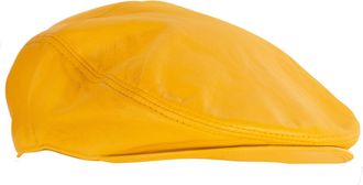 Infinity Leather Mens Leather Peaky Blinders Newsboy Flat Hat