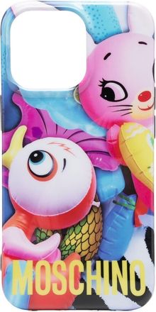 Moschino cartoon-print Iphone 13 Pro - women - Polyurethane - One Size - Purple