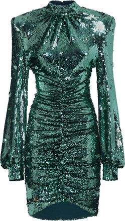 Philipp Plein Midi Dress with Crystals