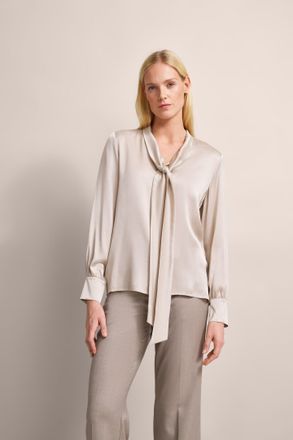 Bugatti Damen Uitlopende blouse met een lichte glans